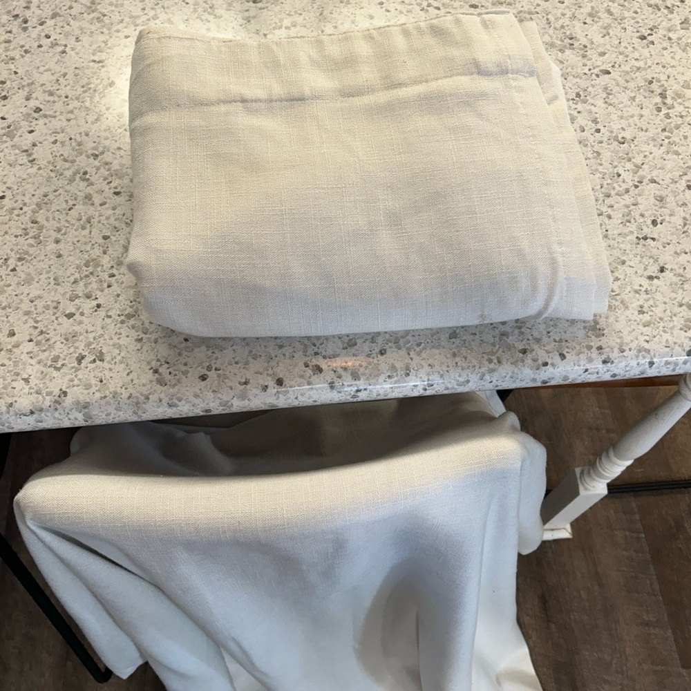 3 Magnolia Heart and Hand Beige Curtains